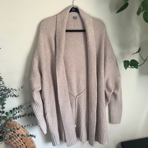 AERIE Oversized Rib-Knit Cardigan